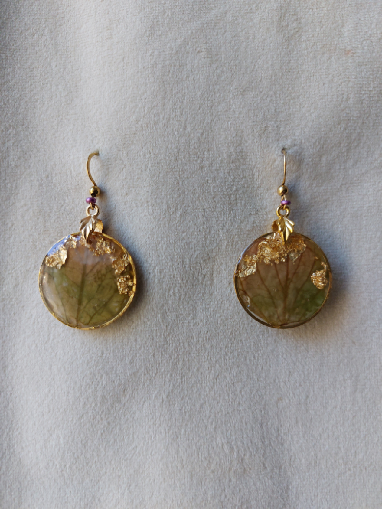 Boucles Arbre aux mille écus – Luminica Bijoux